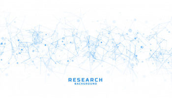 Science and research background with abstract lines Free Vector