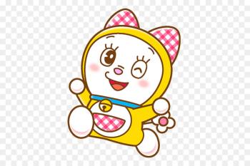 Dorami Doraemon Fujiko Fujio Hello Kitty Sticker - Crayon Shinchan 