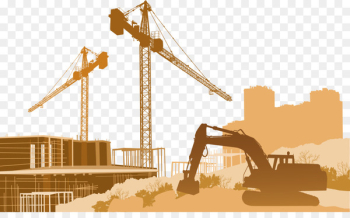 Architectural engineering Construction site safety Crane - Vector excavator 