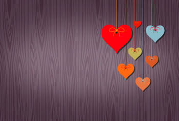  Hearts Background with Copyspace 