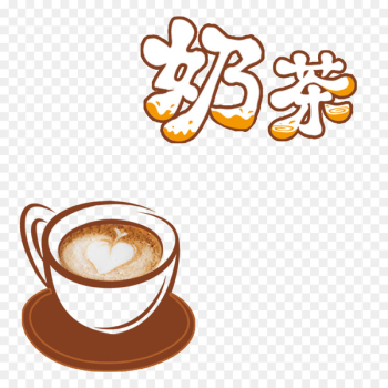 Cappuccino Hong Kong-style milk tea Coffee - Milk tea shop to promote a single cup of milk tea 