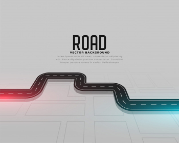Road map journey route concept background Free Vector