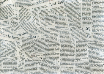 Newspaper collage texture