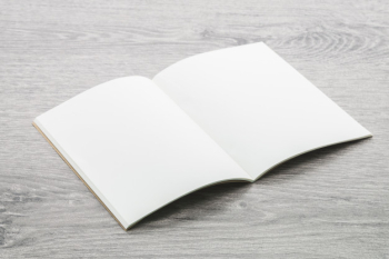 Blank note book mockup