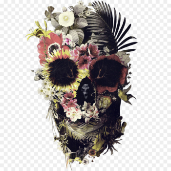 Floral design Calavera Human skull symbolism Flower - skull 