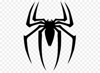 Spider-Man Superhero Clip art - Black spider siluet logo PNG image 