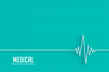 Cardio heartbeat medical and healthcare background Free Vector