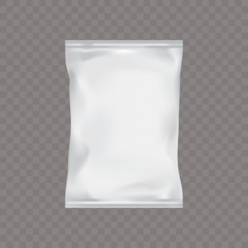 White rectangular plastic packing for food Free Vector