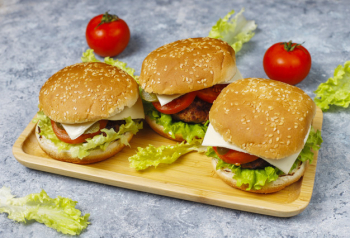 Delicious fresh homemade burgers Free Photo