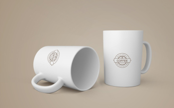 Coffee mug mockup for merchandising Free Psd