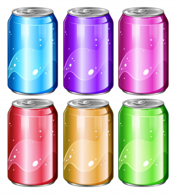 Set of soda cans Free Vector