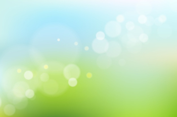 Blue and green gradient background with bokeh effect Free Vector