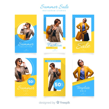 Summer Sale Instagram Stories Templates | Download now free vectors on Freepik