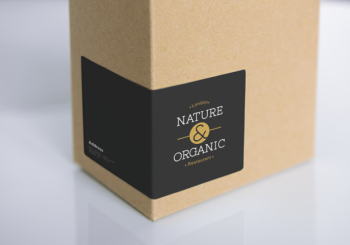 Natural paper box packaging mockup Free Psd
