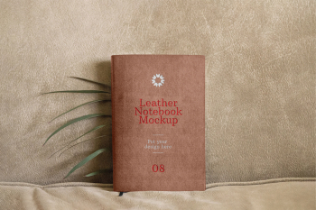 Leather Notebook Mockup leather notebook mockup put your design here 08 