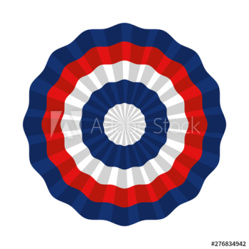 united states of america circular flag