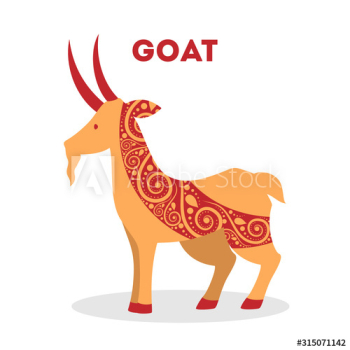 Vector illustration of traditional chinese zodiac animal