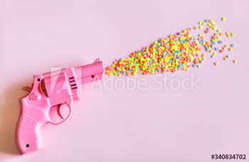 Pink toy gun
