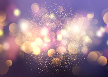 Bokeh lights and glitter background Free Vector