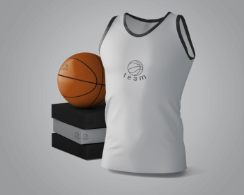 Sports shirt mockup with brand logo Free Psd