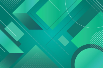 Green abstract geometric background Free Vector