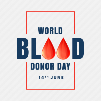 14th june world donor day background