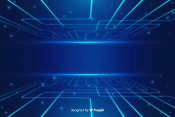 Blue abstract technology background Free Vector