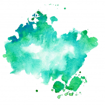 Turquoise and blue watercolor texture stain background Free Vector