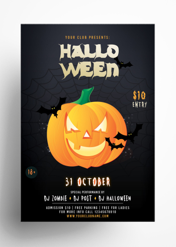 Halloween Party â Download Free PSD Flyer Template
