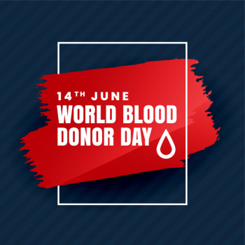 Blood donation day Free Vector