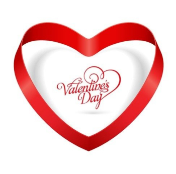 Heart Ribbon Valentines Day