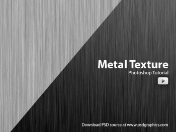 Make metal texture in Photoshop, video tutorial