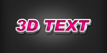 Create a 3D text effect in Photoshop