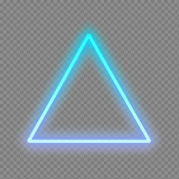 Triangle Light Sticker Neon Sign Human Detroit:
