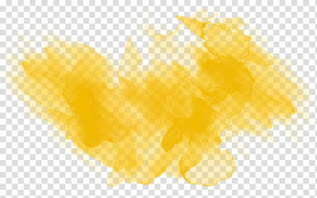 Yellow smoke, Yellow Color Desktop , watercolor brush transparent background PNG clipart