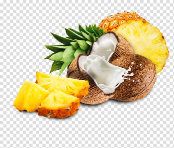 Fruit salad Pineapple Parthenocarpy Food Smoothie, Pineapple coconut transparent background PNG clipart