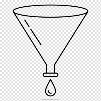 Drawing Sales process Funnel Coloring book, Ea transparent background PNG clipart