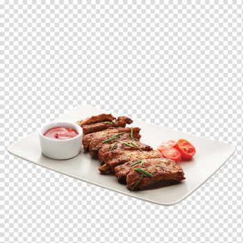 Spare ribs Barbecue Chinese cuisine Pork ribs, barbecue transparent background PNG clipart