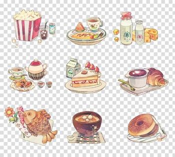 Breakfast Food Lunch Anime Dish, Breakfast Food transparent background PNG clipart