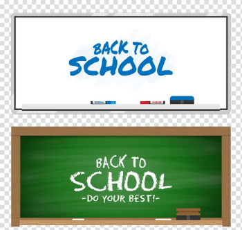 First day of school Blackboard Drawing Banner, School back to school transparent background PNG clipart
