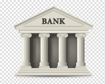 White bank illustration, Online banking Finance Icon, White bank building transparent background PNG clipart