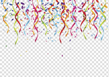 Multicolored banderitas, Party Serpentine streamer , celebration transparent background PNG clipart