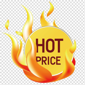 Hot Price text, Sticker Price Label, Hot tag transparent background PNG clipart
