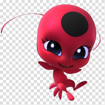 Red and black animated character , Adrien Agreste Plagg Marinette Dupain-Cheng Zagtoon, ladybug transparent background PNG clipart