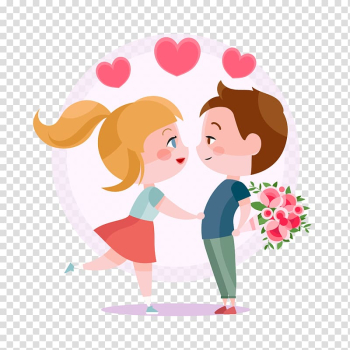 Valentines Day Love Gift February 14 couple, Wedding cartoon transparent background PNG clipart