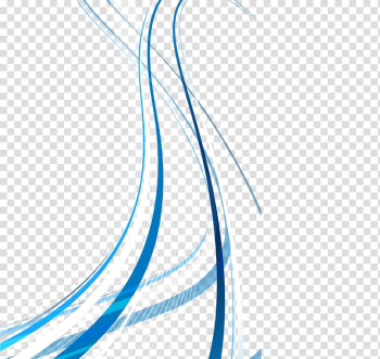 Blue lines illustration, Blue Wave, blue wave decoration transparent background PNG clipart