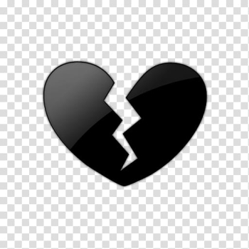 Broken heart Emoji , Cracked Heart transparent background PNG clipart