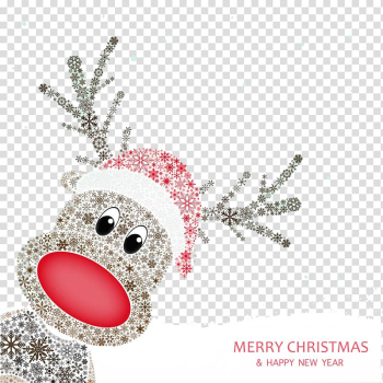 Reindeer Christmas, Lovely snow spell deer buckle clip Free HD transparent background PNG clipart