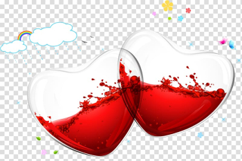 Heart , Valentine love Glass transparent background PNG clipart