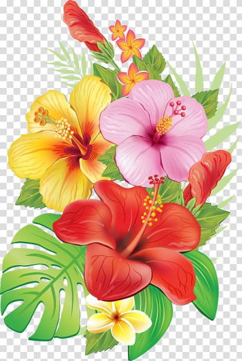 Red, yellow, and purple flowers , Drawing Flower , flamingos transparent background PNG clipart